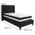 Flash Furniture HG-BM-37-GG Twin Size Tufted Upholstered Platform Bed, Black Fabric with Pocket Spring Mattress addl-3