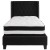 Flash Furniture HG-BM-37-GG Twin Size Tufted Upholstered Platform Bed, Black Fabric with Pocket Spring Mattress addl-4