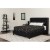 Flash Furniture HG-BM-39-GG Queen Size Tufted Upholstered Platform Bed, Black Fabric with Pocket Spring Mattress addl-1