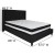 Flash Furniture HG-BM-39-GG Queen Size Tufted Upholstered Platform Bed, Black Fabric with Pocket Spring Mattress addl-3