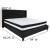 Flash Furniture HG-BM-40-GG King Size Tufted Upholstered Platform Bed, Black Fabric with Pocket Spring Mattress addl-3