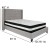 Flash Furniture HG-BM-42-GG Full Size Tufted Upholstered Platform Bed, Light Gray Fabric with Pocket Spring Mattress addl-3