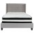 Flash Furniture HG-BM-42-GG Full Size Tufted Upholstered Platform Bed, Light Gray Fabric with Pocket Spring Mattress addl-4