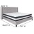 Flash Furniture HG-BM-44-GG King Size Tufted Upholstered Platform Bed, Light Gray Fabric with Pocket Spring Mattress addl-3