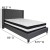 Flash Furniture HG-BM-47-GG Queen Size Tufted Upholstered Platform Bed, Dark Gray Fabric with Pocket Spring Mattress addl-3