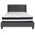 Flash Furniture HG-BM-47-GG Queen Size Tufted Upholstered Platform Bed, Dark Gray Fabric with Pocket Spring Mattress addl-4