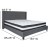 Flash Furniture HG-BM-48-GG King Size Tufted Upholstered Platform Bed, Dark Gray Fabric with Pocket Spring Mattress addl-3