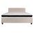 Flash Furniture HG-BMF-20-GG King Size Tufted Upholstered Platform Bed, Beige Fabric with Memory Foam Mattress addl-4