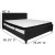 Flash Furniture HG-BMF-24-GG King Size Tufted Upholstered Platform Bed, Black Fabric with Memory Foam Mattress addl-3