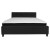 Flash Furniture HG-BMF-24-GG King Size Tufted Upholstered Platform Bed, Black Fabric with Memory Foam Mattress addl-4