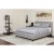 Flash Furniture HG-BMF-25-GG Twin Size Tufted Upholstered Platform Bed, Light Gray Fabric with Memory Foam Mattress addl-1