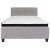 Flash Furniture HG-BMF-26-GG Full Size Tufted Upholstered Platform Bed, Light Gray Fabric with Memory Foam Mattress addl-4