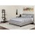 Flash Furniture HG-BMF-27-GG Queen Size Tufted Upholstered Platform Bed, Light Gray Fabric with Memory Foam Mattress addl-1