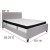 Flash Furniture HG-BMF-27-GG Queen Size Tufted Upholstered Platform Bed, Light Gray Fabric with Memory Foam Mattress addl-3