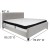 Flash Furniture HG-BMF-28-GG King Size Tufted Upholstered Platform Bed, Light Gray Fabric with Memory Foam Mattress addl-3