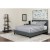 Flash Furniture HG-BMF-29-GG Twin Size Tufted Upholstered Platform Bed, Dark Gray Fabric with Memory Foam Mattress addl-1