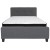 Flash Furniture HG-BMF-30-GG Full Size Tufted Upholstered Platform Bed, Dark Gray Fabric with Memory Foam Mattress addl-4