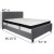 Flash Furniture HG-BMF-31-GG Queen Size Tufted Upholstered Platform Bed, Dark Gray Fabric with Memory Foam Mattress addl-3