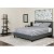 Flash Furniture HG-BMF-32-GG King Size Tufted Upholstered Platform Bed, Dark Gray Fabric with Memory Foam Mattress addl-1