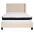 Flash Furniture HG-BMF-34-GG Full Size Tufted Upholstered Platform Bed, Beige Fabric with Memory Foam Mattress addl-4