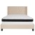 Flash Furniture HG-BMF-35-GG Queen Size Tufted Upholstered Platform Bed, Beige Fabric with Memory Foam Mattress addl-4