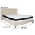 Flash Furniture HG-BMF-36-GG King Size Tufted Upholstered Platform Bed, Beige Fabric with Memory Foam Mattress addl-3