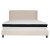 Flash Furniture HG-BMF-36-GG King Size Tufted Upholstered Platform Bed, Beige Fabric with Memory Foam Mattress addl-4