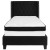 Flash Furniture HG-BMF-37-GG Twin Size Tufted Upholstered Platform Bed, Black Fabric with Memory Foam Mattress addl-4