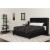 Flash Furniture HG-BMF-39-GG Queen Size Tufted Upholstered Platform Bed, Black Fabric with Memory Foam Mattress addl-1