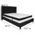 Flash Furniture HG-BMF-39-GG Queen Size Tufted Upholstered Platform Bed, Black Fabric with Memory Foam Mattress addl-3