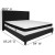 Flash Furniture HG-BMF-40-GG King Size Tufted Upholstered Platform Bed, Black Fabric with Memory Foam Mattress addl-3