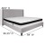 Flash Furniture HG-BMF-44-GG King Size Tufted Upholstered Platform Bed, Light Gray Fabric with Memory Foam Mattress addl-3