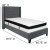 Flash Furniture HG-BMF-45-GG Twin Size Tufted Upholstered Platform Bed, Dark Gray Fabric with Memory Foam Mattress addl-3