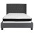 Flash Furniture HG-BMF-46-GG Full Size Tufted Upholstered Platform Bed, Dark Gray Fabric with Memory Foam Mattress addl-4