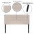 Flash Furniture HG-HB1704-F-B-GG Tufted Upholstered Full Size Headboard, Beige Fabric addl-4