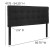 Flash Furniture HG-HB1704-F-BK-GG Tufted Upholstered Full Size Headboard, Black Fabric addl-6