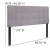 Flash Furniture HG-HB1704-F-LG-GG Tufted Upholstered Full Size Headboard, Light Gray Fabric addl-5