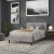 Flash Furniture HG-HB1704-F-LG-GG Tufted Upholstered Full Size Headboard, Light Gray Fabric addl-7