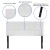 Flash Furniture HG-HB1704-F-W-GG Tufted Upholstered Full Size Headboard, White Fabric addl-4