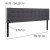 Flash Furniture HG-HB1704-K-DG-GG Tufted Upholstered King Size Headboard, Dark Gray Fabric addl-4