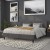 Flash Furniture HG-HB1704-K-DG-GG Tufted Upholstered King Size Headboard, Dark Gray Fabric addl-6