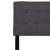 Flash Furniture HG-HB1704-K-DG-GG Tufted Upholstered King Size Headboard, Dark Gray Fabric addl-8