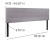 Flash Furniture HG-HB1704-K-LG-GG Tufted Upholstered King Size Headboard, Light Gray Fabric addl-4