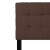 Flash Furniture HG-HB1704-Q-DBR-GG Tufted Upholstered Queen Size Headboard, Dark Brown Fabric addl-8