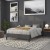 Flash Furniture HG-HB1704-Q-DG-GG Tufted Upholstered Queen Size Headboard, Dark Gray Fabric addl-7