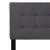 Flash Furniture HG-HB1704-Q-DG-GG Tufted Upholstered Queen Size Headboard, Dark Gray Fabric addl-9