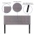 Flash Furniture HG-HB1704-Q-LG-GG Tufted Upholstered Queen Size Headboard, Light Gray Fabric addl-4