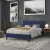 Flash Furniture HG-HB1704-Q-N-GG Tufted Upholstered Queen Size Headboard, Navy Fabric addl-8