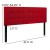 Flash Furniture HG-HB1704-Q-R-GG Tufted Upholstered Queen Size Headboard, Red Fabric addl-4