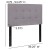 Flash Furniture HG-HB1704-T-LG-GG Tufted Upholstered Twin Size Headboard, Light Gray Fabric addl-5